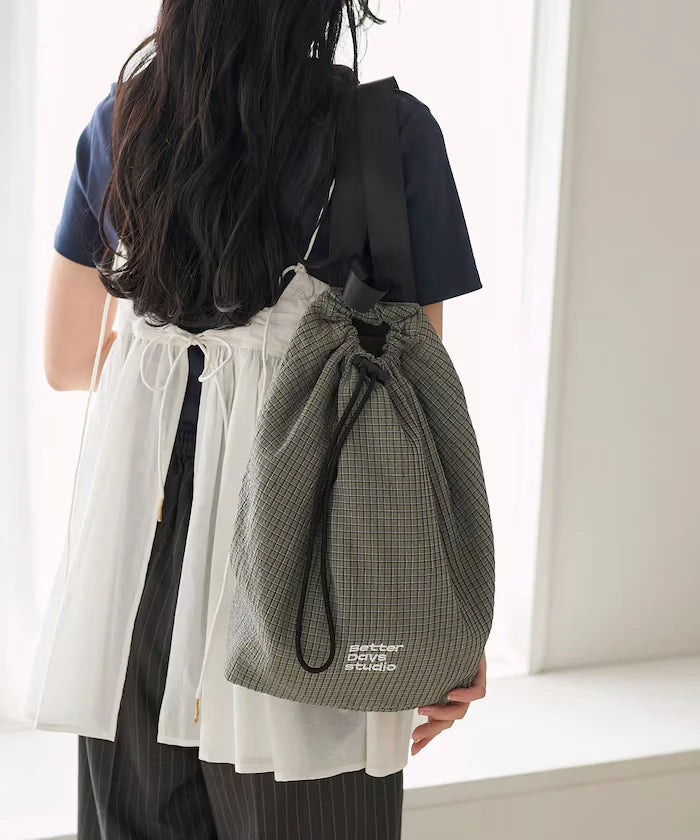 BetterDays Studio × FREAK'S STORE Packable Check Mini Bag