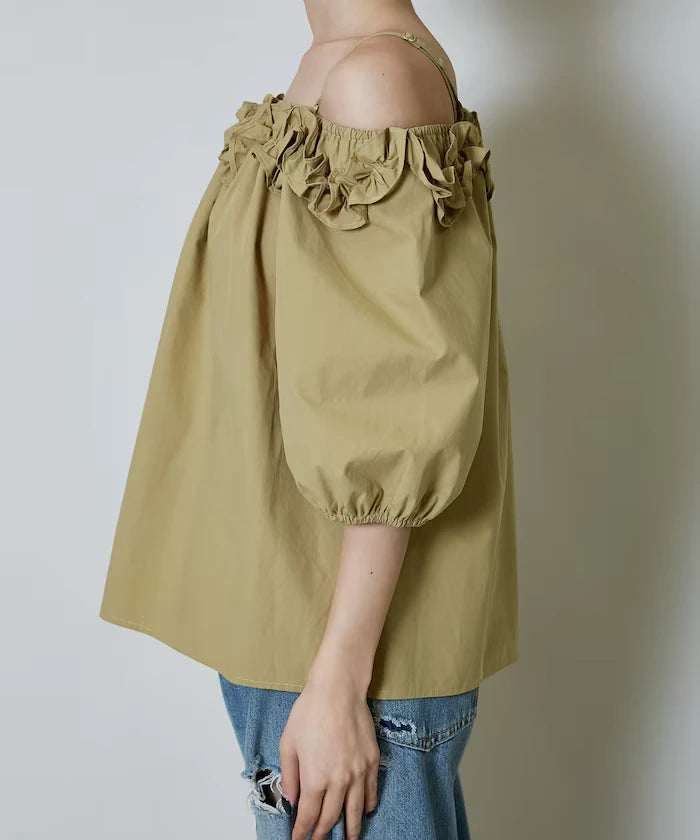 Frill Off-Shoulder Blouse Limited Edition
