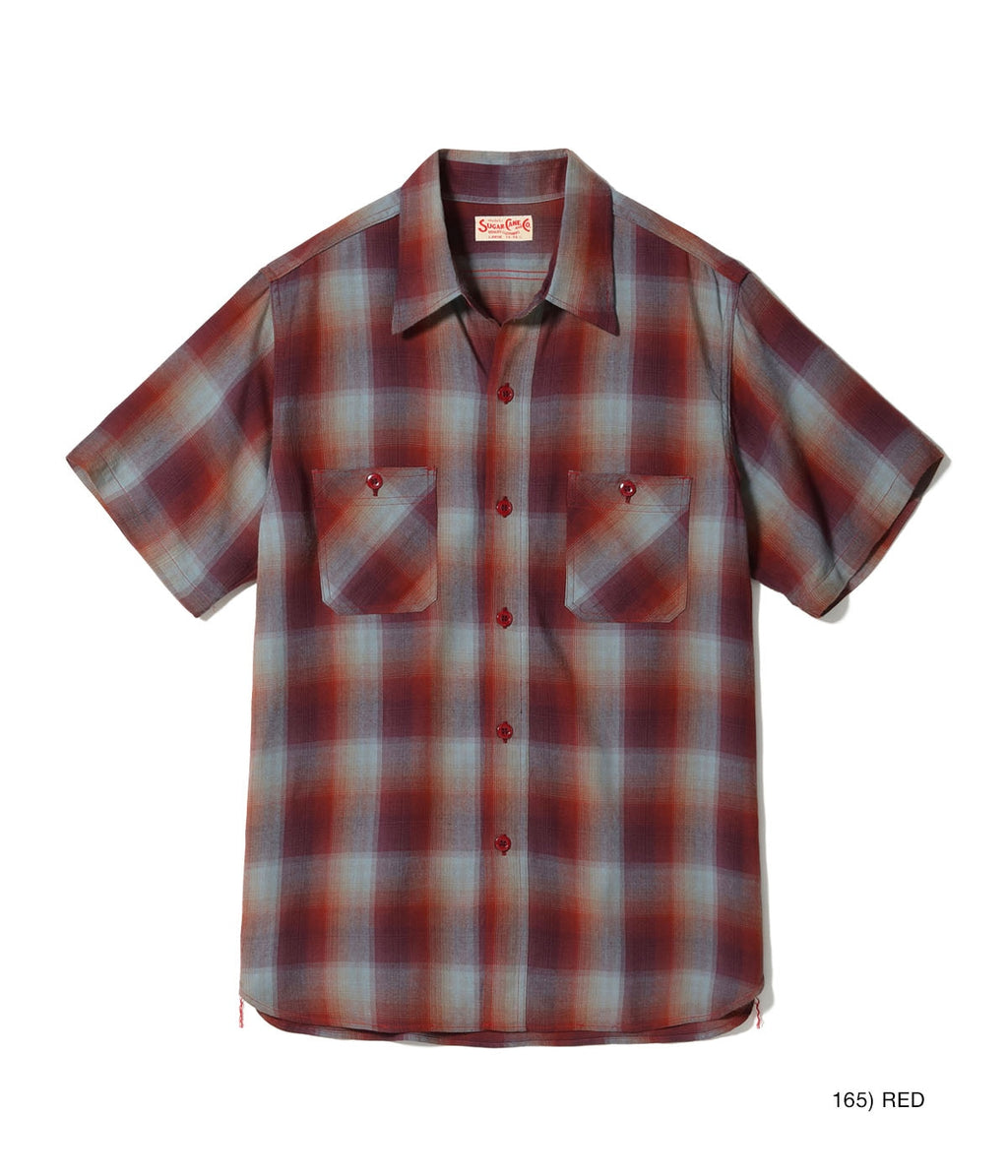 Rayon Twill Check Work Shirt