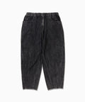 bleach twill wide pants