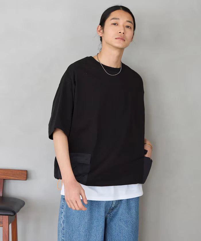 6 Ounce Side Pocket Spindle Short Sleeve T-Shirt / Big Silhouette