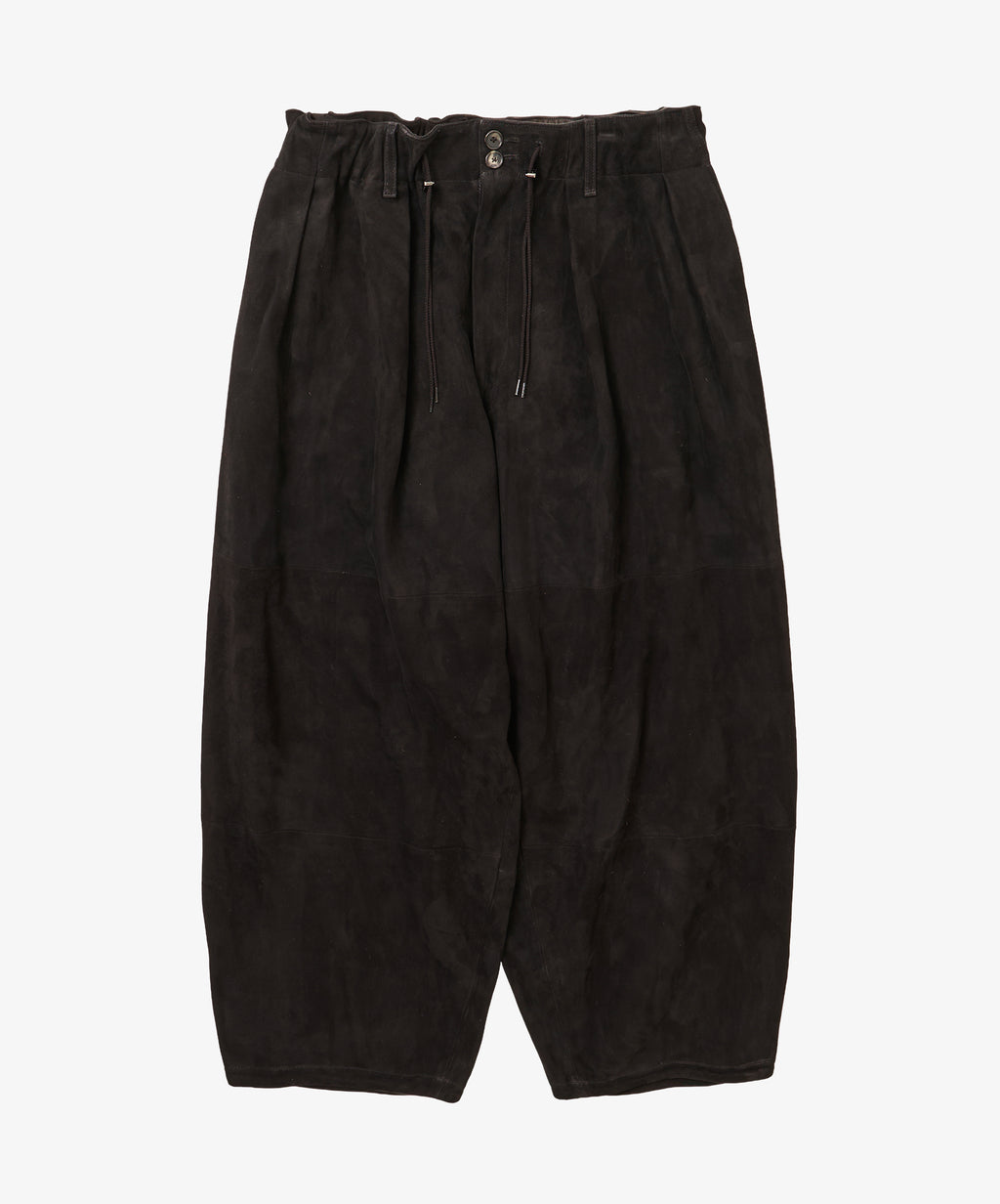 circular pants sheepskin black