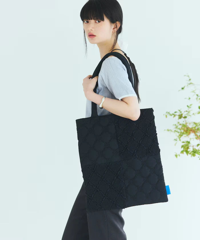 Flower Quilt Patchwork Tote Bag