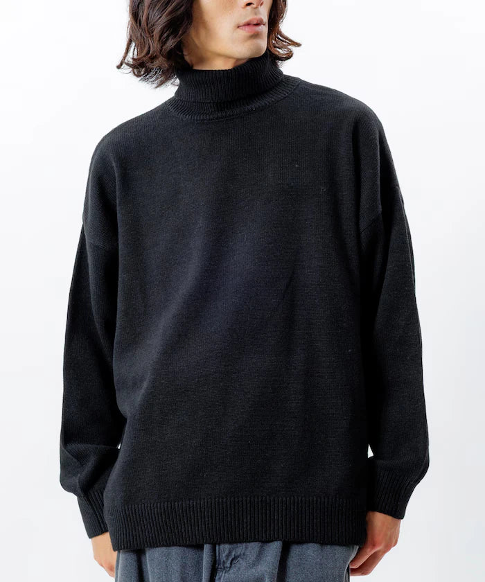 Relaxed Fit Easy Care Washable Turtleneck Knit