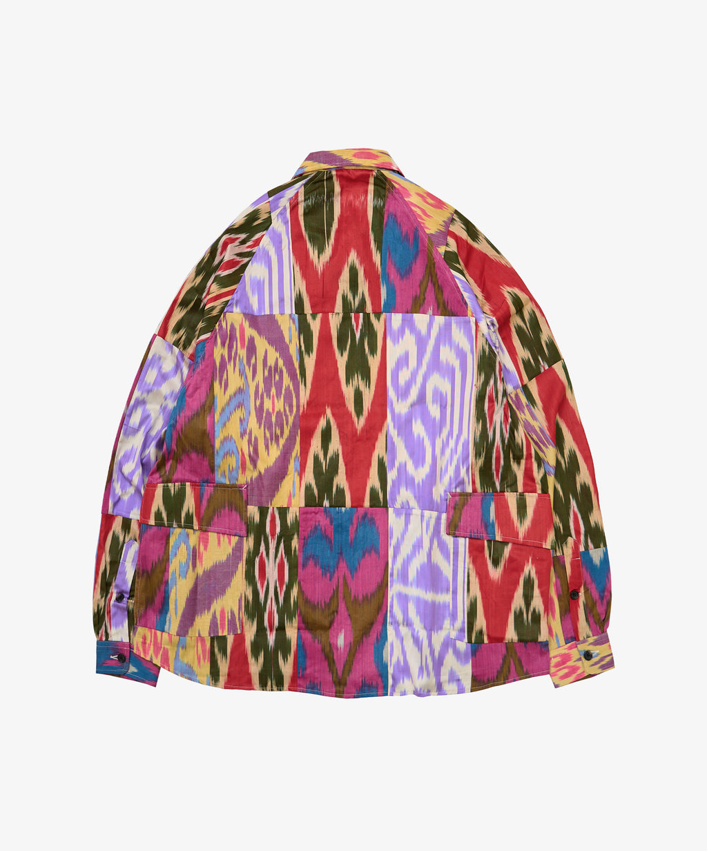 big pocket overshirt thai silk five