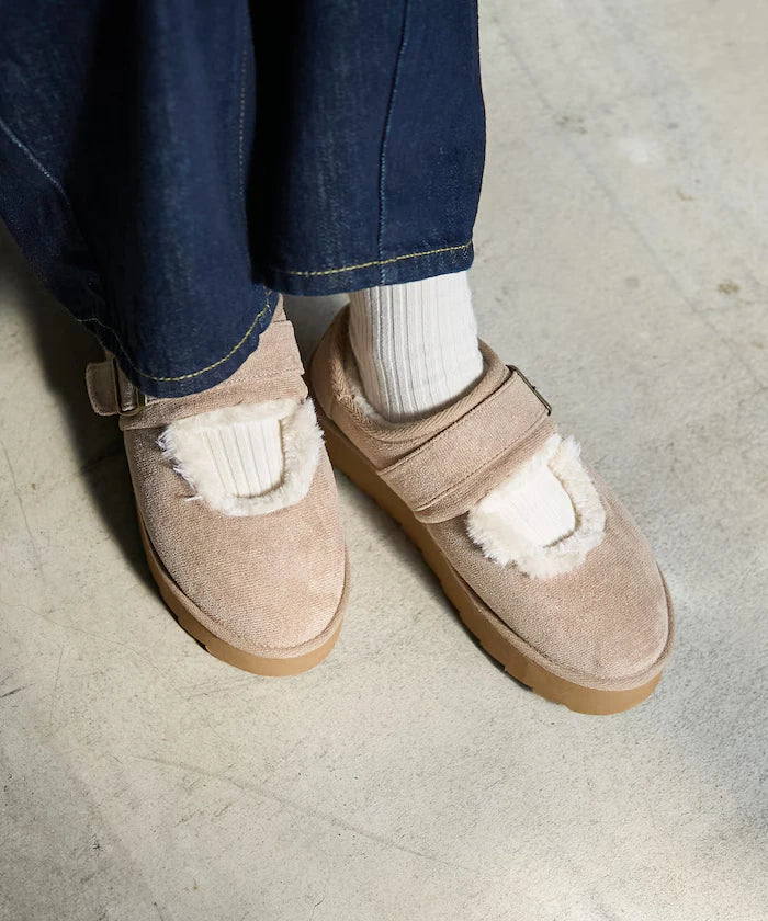 Thick Sole Eco Fur Mary Jane [Limited Edition]