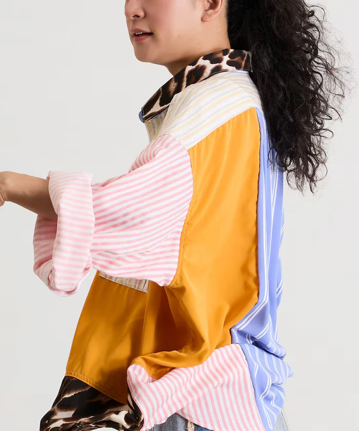 Patchwork Big Shirt