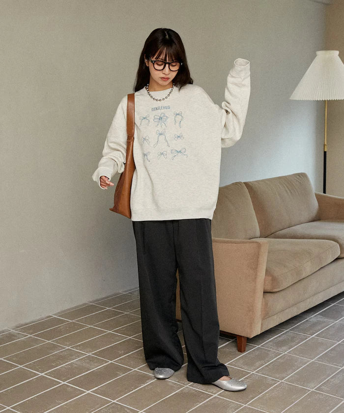 Ribbon Embroidery Crew Sweat Limited Edition