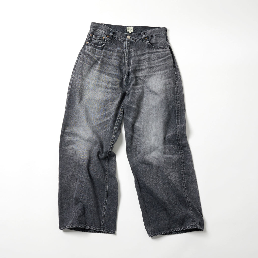 GL42622H / RECYCLED WASTE SUVIN COTTON YARN 11.5oz. DENIM 5POCKET BAGGY PANTS VINTAGE WASHED