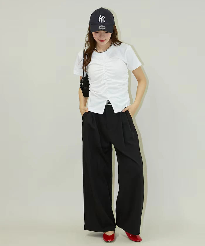 2-pleat slacks pants limited edition