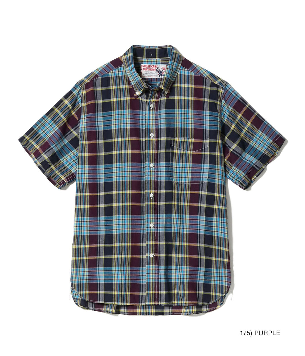 Madras Check Button Down Shirt