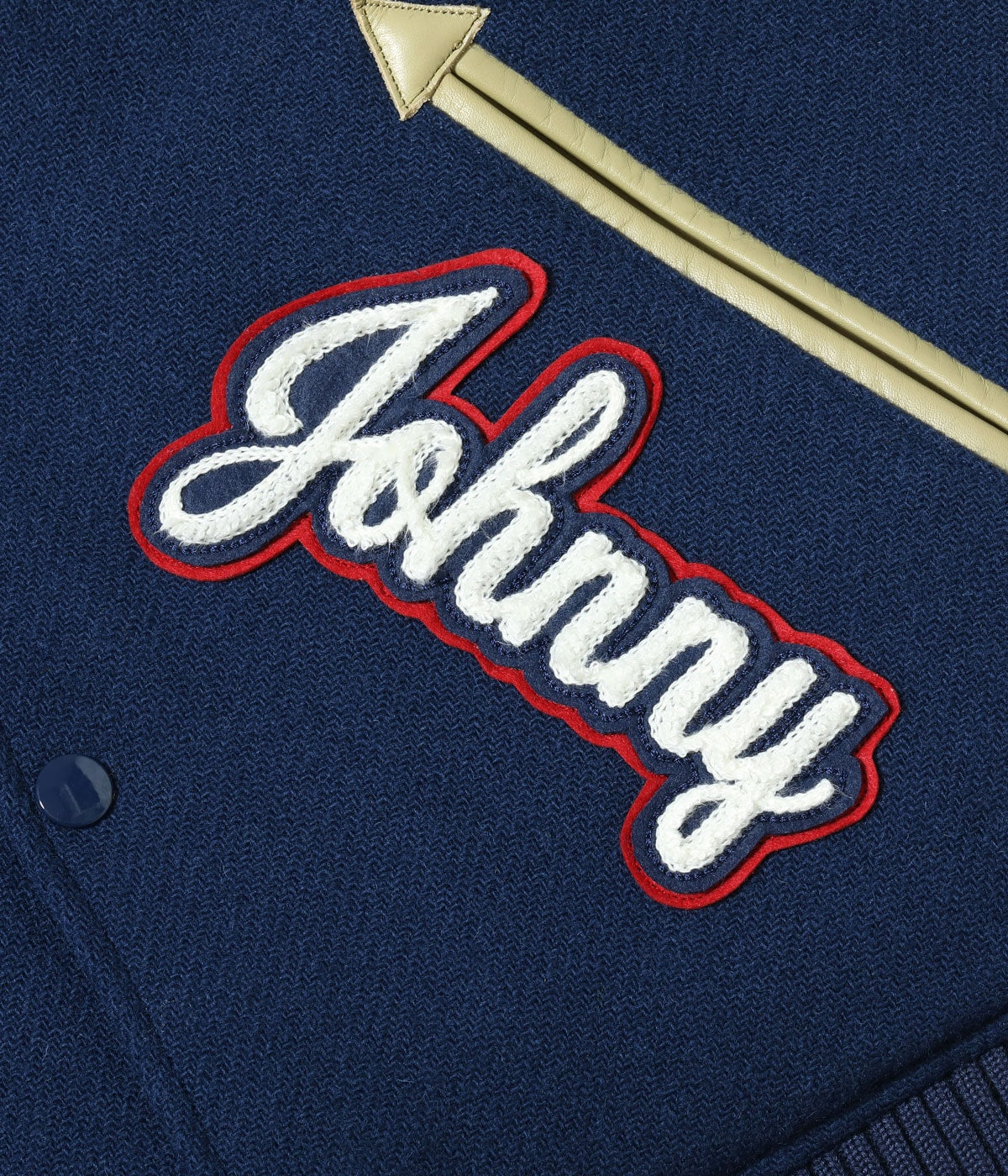 30oz. WOOL MELTON AWARD JACKET “BULLDOGS” (NAVY)
