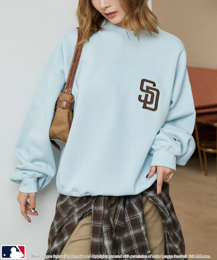 Custom MLB Fleece Crewneck Logo Sweatshirt Limited Edition