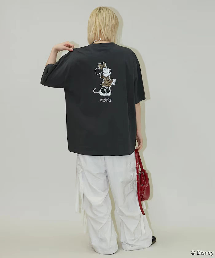 <Functional Material>Mickey Mouse & Minnie Mouse/Face T-Shirt Limited Edition