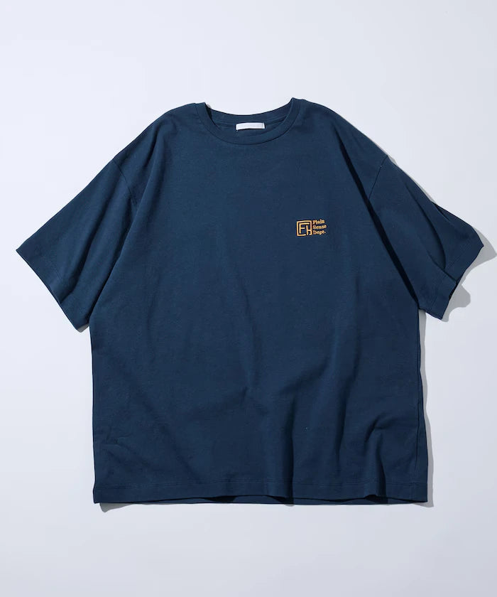 6 Ounce Front Logo Embroidered Crew Neck T-Shirt / One Point Design T-Shirt LEFT CHEST EMBROIDERY PSD