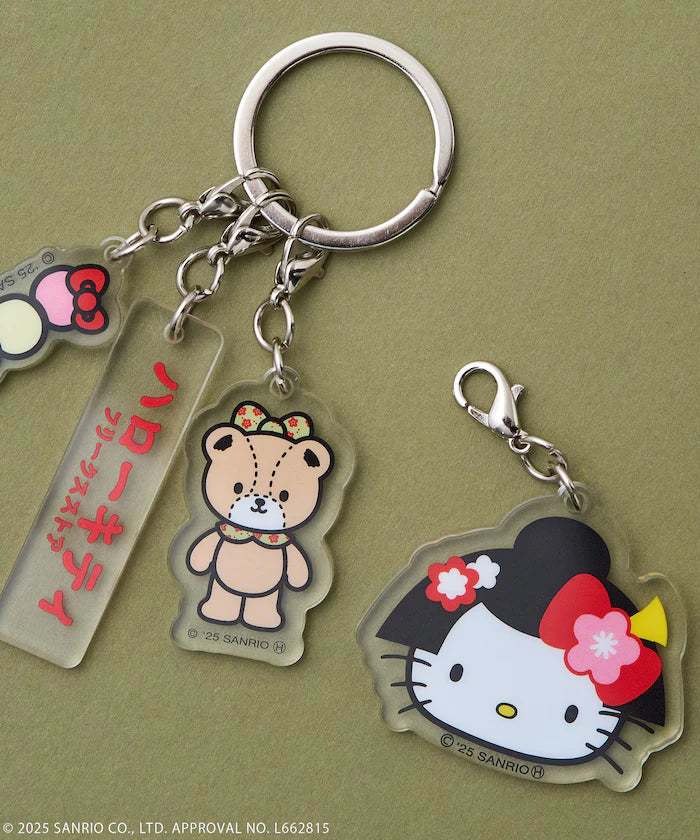 "HELLO KITTY" Kimono Acrylic Keychain