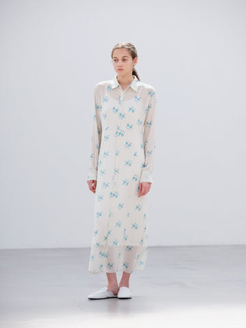 PRINTED AIRY SILK GEORGETTE DRESS