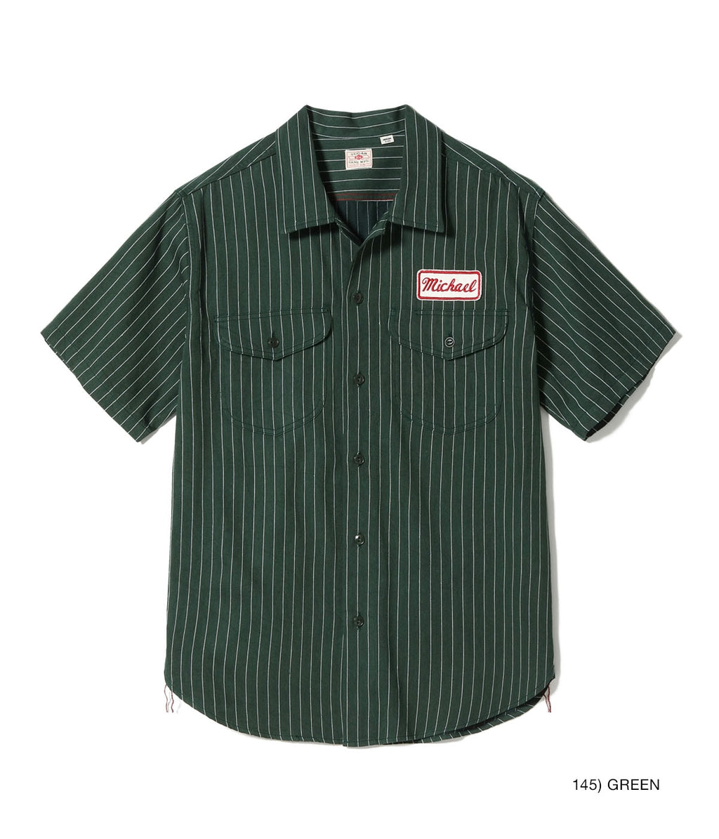 Coke Stripe Work Shirt With Embroidered