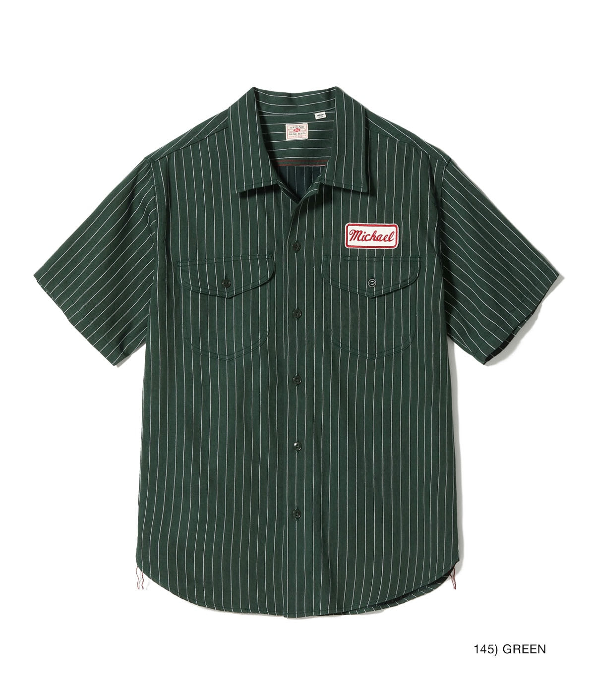 Coke Stripe Work Shirt With Embroidered
