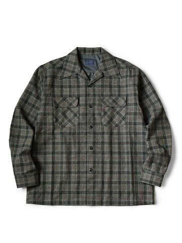 Wool Check Friend Pocket Board Shirt