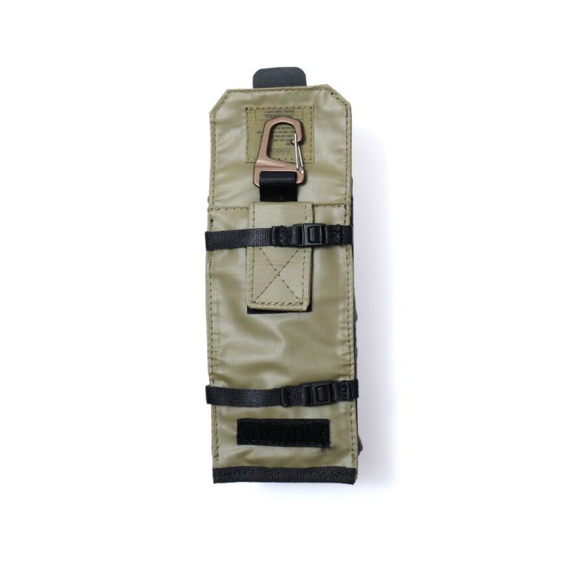 NYLON POLYCARBONATE PACKABLE DRINK HOLDER KHAKI