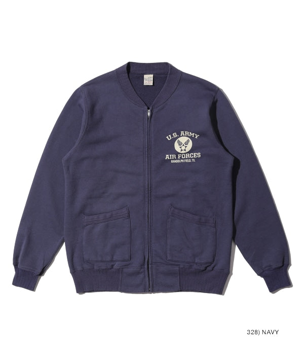 SET-IN ZIP SWEAT SHIRT ���U.S. ARMY AIR FORCES���