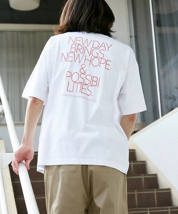 Love Pop Studio New Day Typography T-Shirt