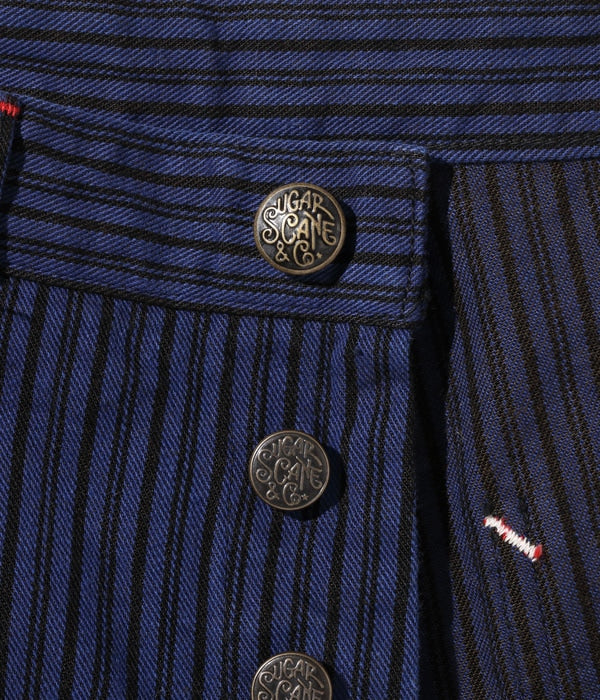 FICTION ROMANCE 11oz. BLACK LIBERTY STRIPE WORK PANTS