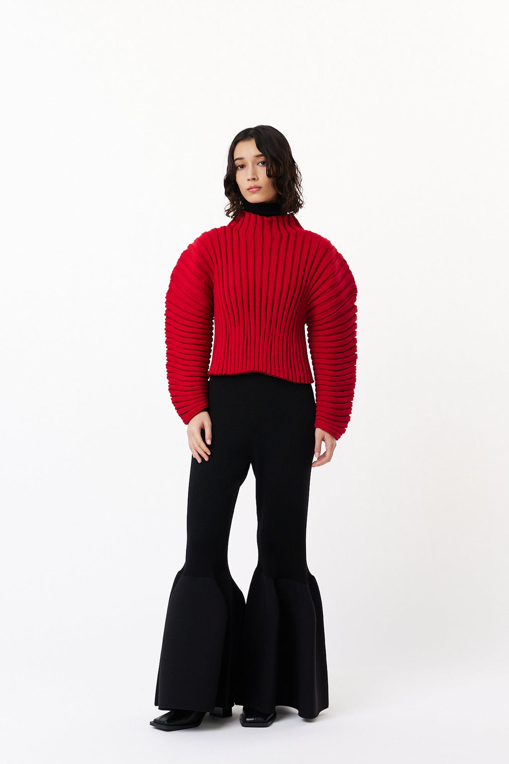 POTTERY CUPRO BELL BOTTOM PANTS