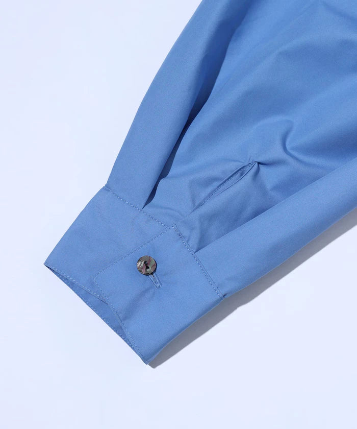 Box Stacked Balloon Sleeve Long Sleeve Shirt