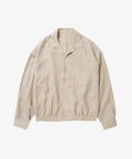 ribbed shirts linen ivory