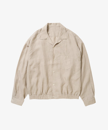 ribbed shirts linen ivory