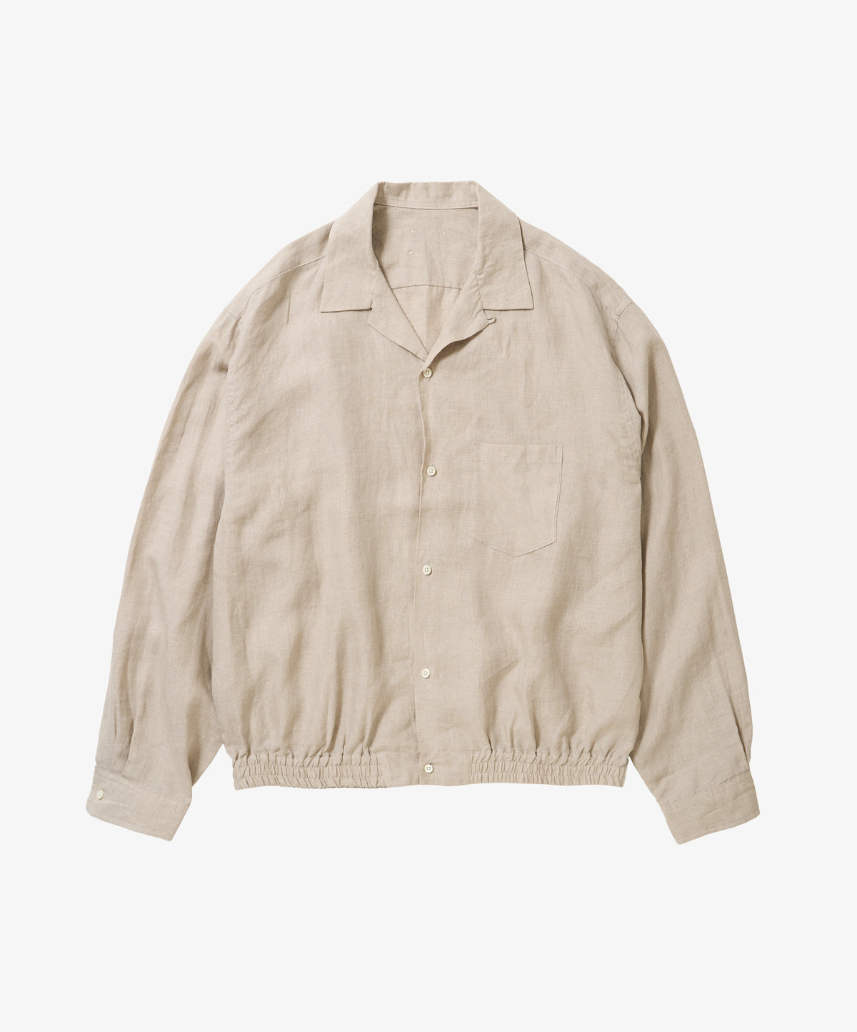ribbed shirts linen ivory