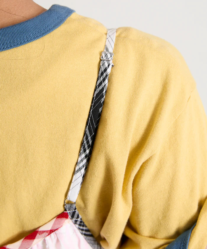 Patchwork Three-Tiered Camisole Dress