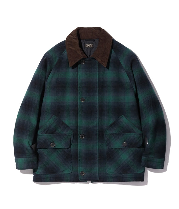 OMBRE PLAID HEAVY FLANNEL HUNTING JACKET