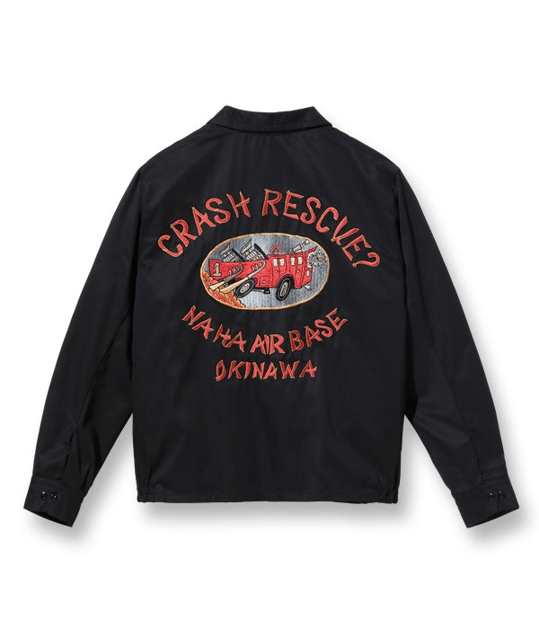 Late 1950s Style Cotton Okinawa Jumper “CRASH RESCUE ? NAHA AIRBASE OKINAWA”