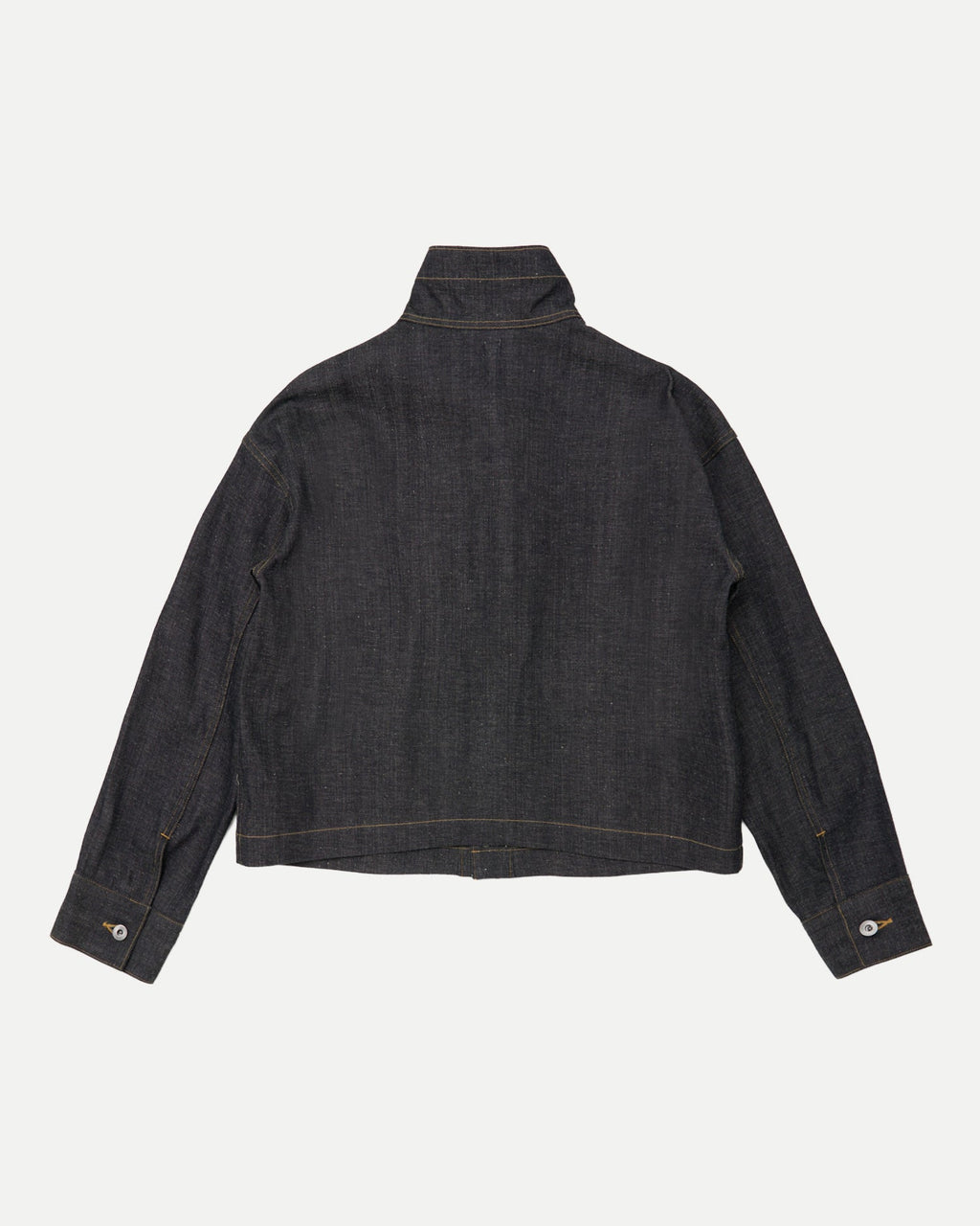 FUNNEL NECK DENIM COVERALL JACKET