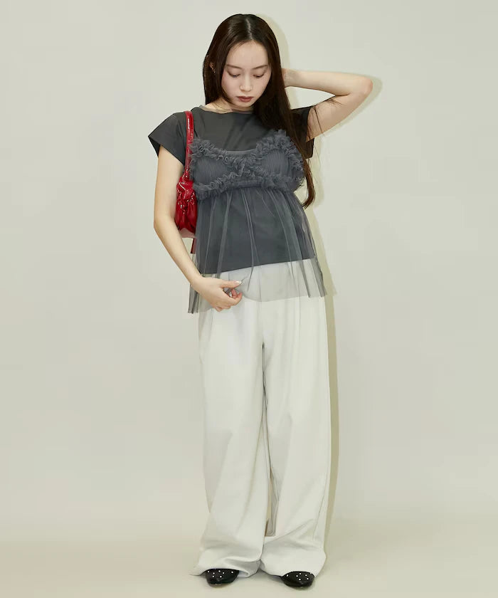 Tulle Bustier T-shirt Set Limited Edition
