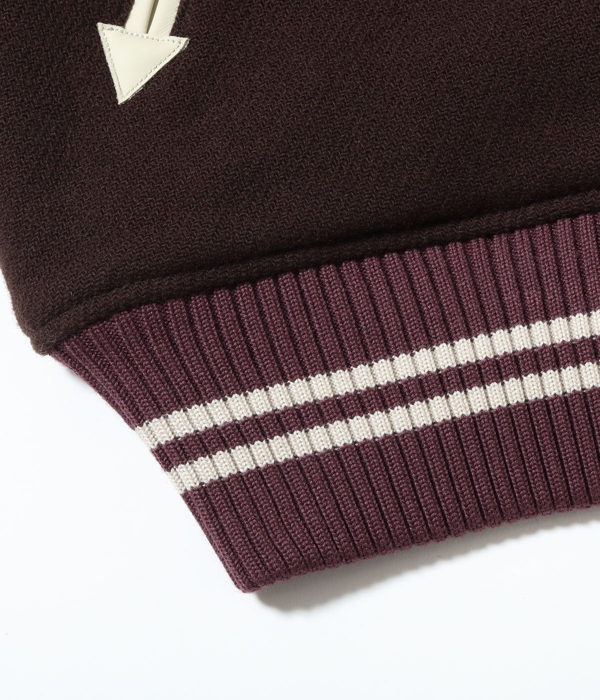 30oz. WOOL MELTON AWARD JACKET “MAVERICKS” (BROWN)