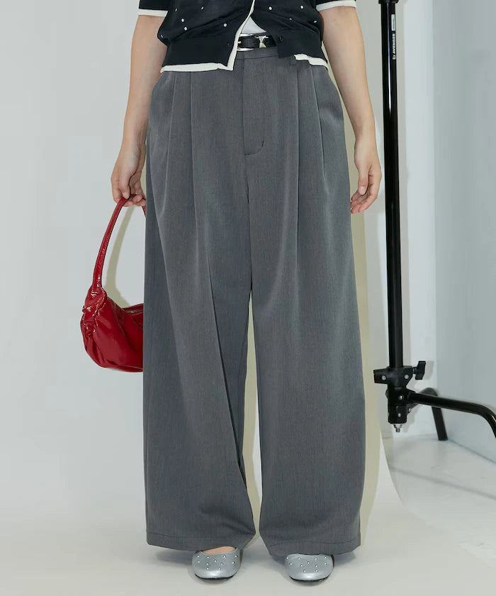 2-pleat slacks pants limited edition