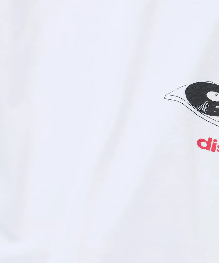Limited Edition diskunion×FREAK'S STORE Exclusive French Bulldog Big Silhouette Print Crew Neck T-Shirt