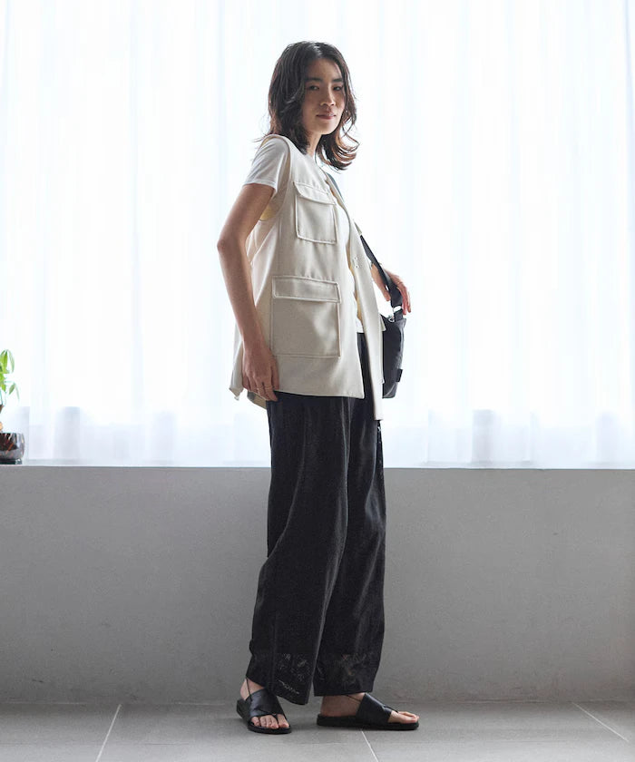 Panel Lace Easy Pants / Compatible with Setup - February 12, 12:00 Release