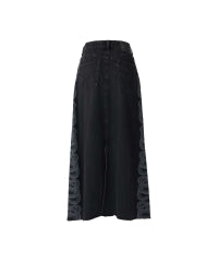 Snake Loop Remake Denim Skirt