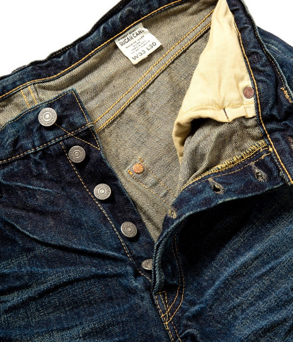 14oz. SUGAR CANE FIBER DENIM “LONE STAR JEANS” 5 YEAR AGED