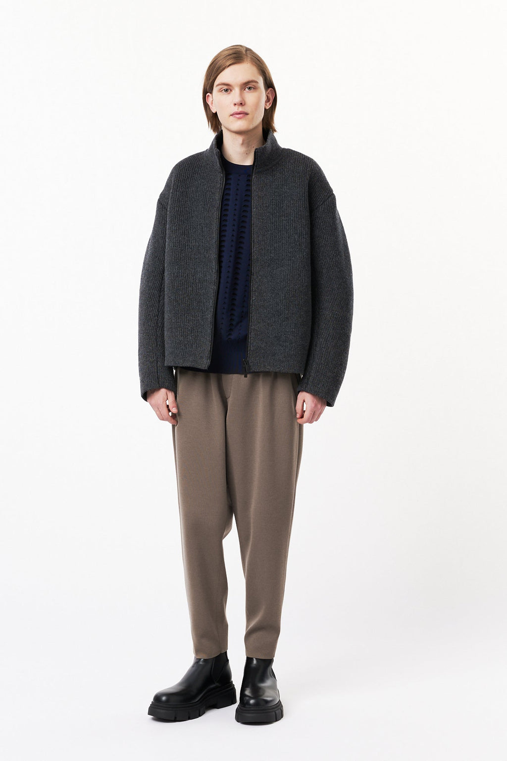TW MILAN RIB TAPERED PANTS