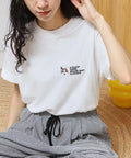 Organic Cotton One Point Animal Embroidery T-Shirt