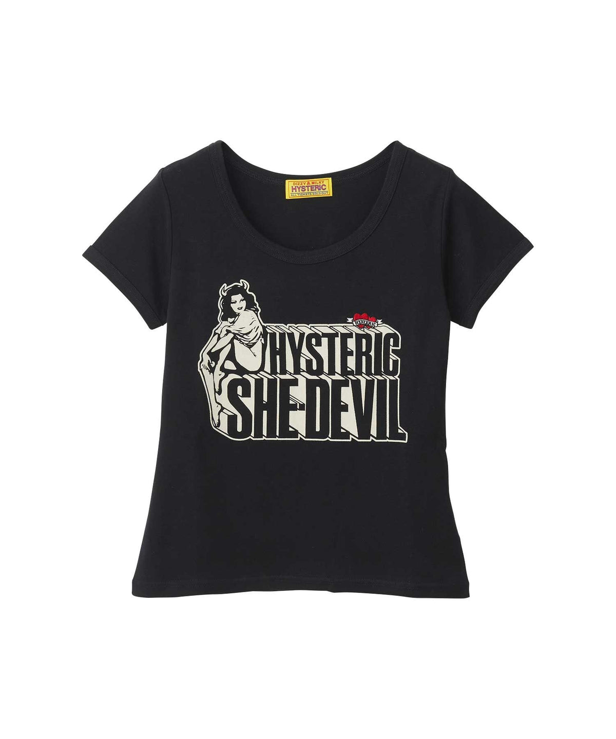 SHE DEVIL HEART Embroidered Chibi T-Shirt