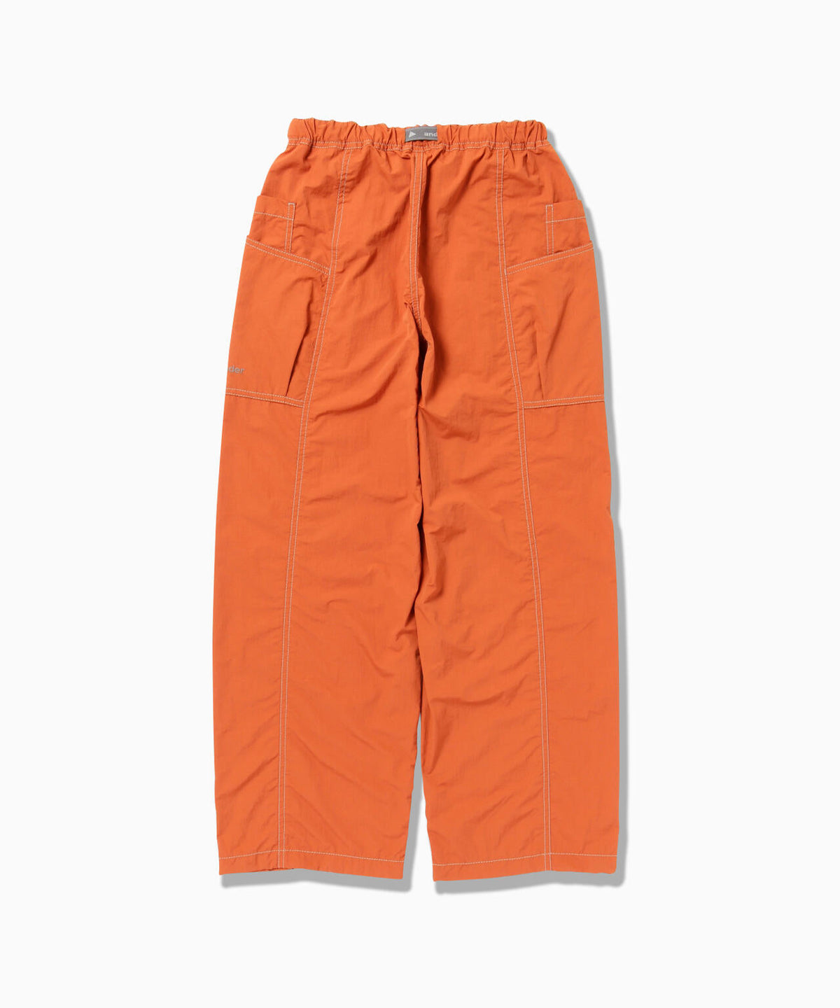 crinkled nylon pants