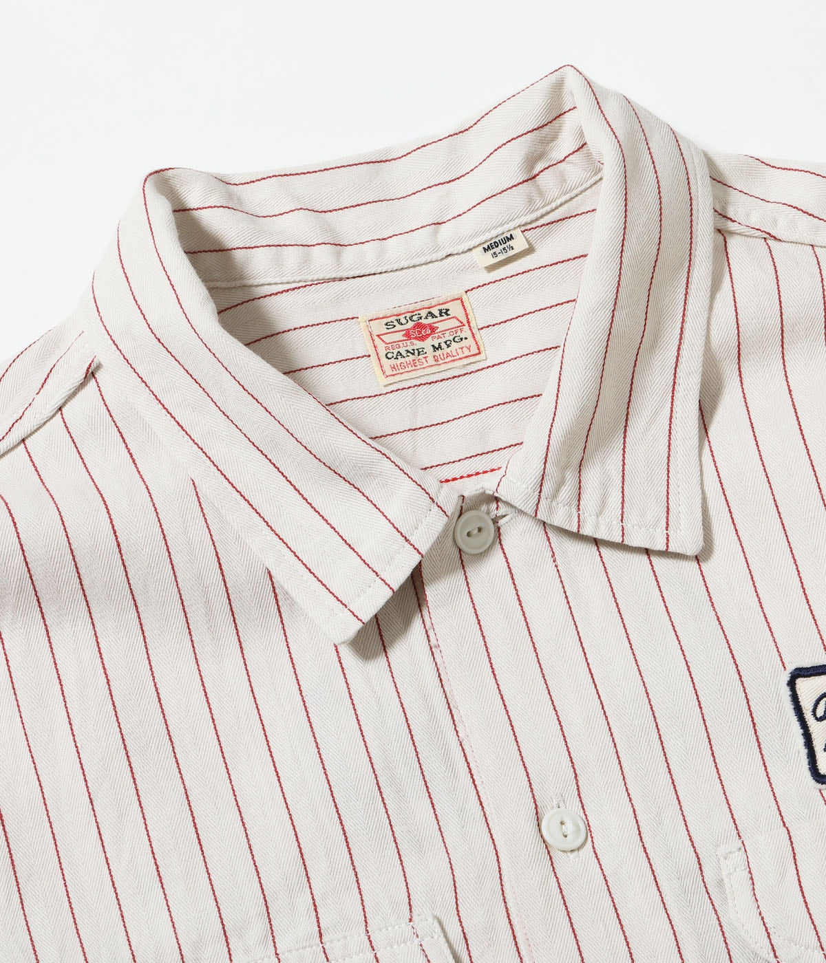 Coke Stripe Work Shirt With Embroidered