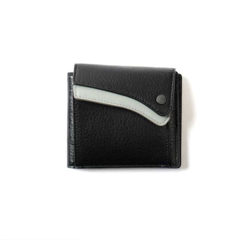 TONE LAYER COMPACT WALLET / BLACK